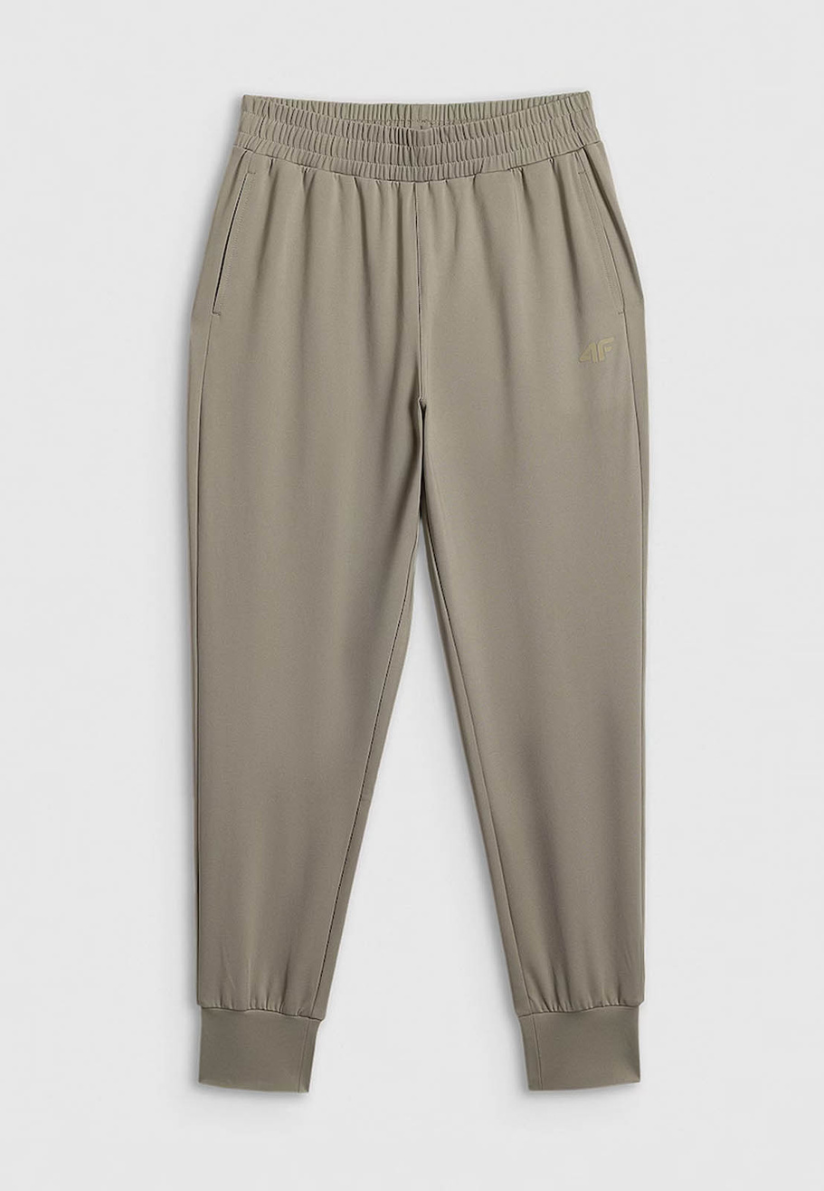 Spodnie Damskie 4F Sportowe Treningowe Szybkoschnące Jogger Oliwkowe 4FWSS26TFTRF1074