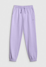 Spodnie Dziewczęce 4F Sportowe Dresowe Jogger Ocieplane Niebieskie 4FJWSS26TTROF1502