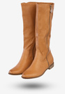 Kozaki Damskie Ekoskóra Buty Na Zimę Jesień Sergio Leone Camel 5018