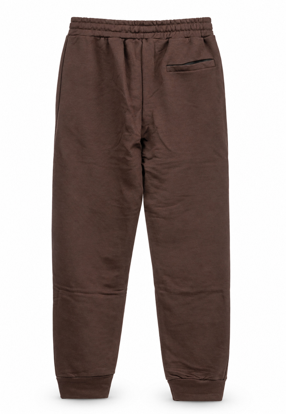 Komplet Dresowy Sportowy Bluza i Spodnie Dresowe Casual Brązowy