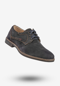 Półbuty Wizytowe Męskie Buty Eleganckie Granatowe Brospa D17017B