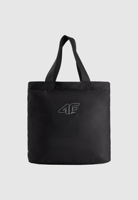 Torba Na Ramię 4F Shopper Torebka Pojemna 24L Funkcjonalna Czarna 4FWSS26ASBGF110