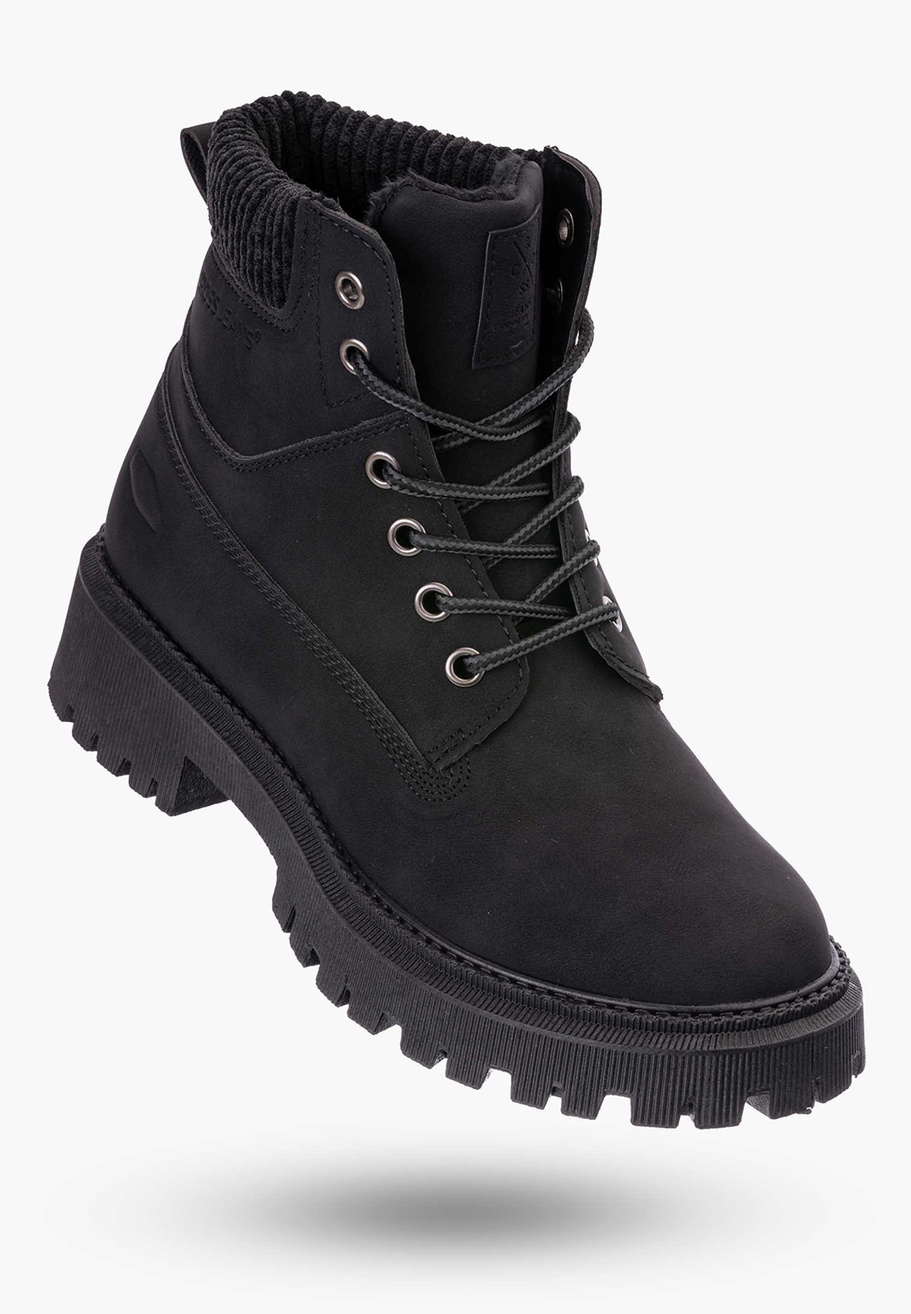 Buty Damskie Trapery Czarne Cross Jeans