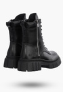 Buty Damskie BIG STAR Botki Czarne Trapery MM274578