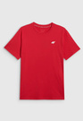 Koszulka Męska 4F T-shirt Z Logo Regular Czerwony 4FWMM00TTSHM3341