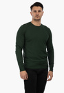 Sweter Męski Elegancki Klasyczny Basic Zielony S-Z-1-2024