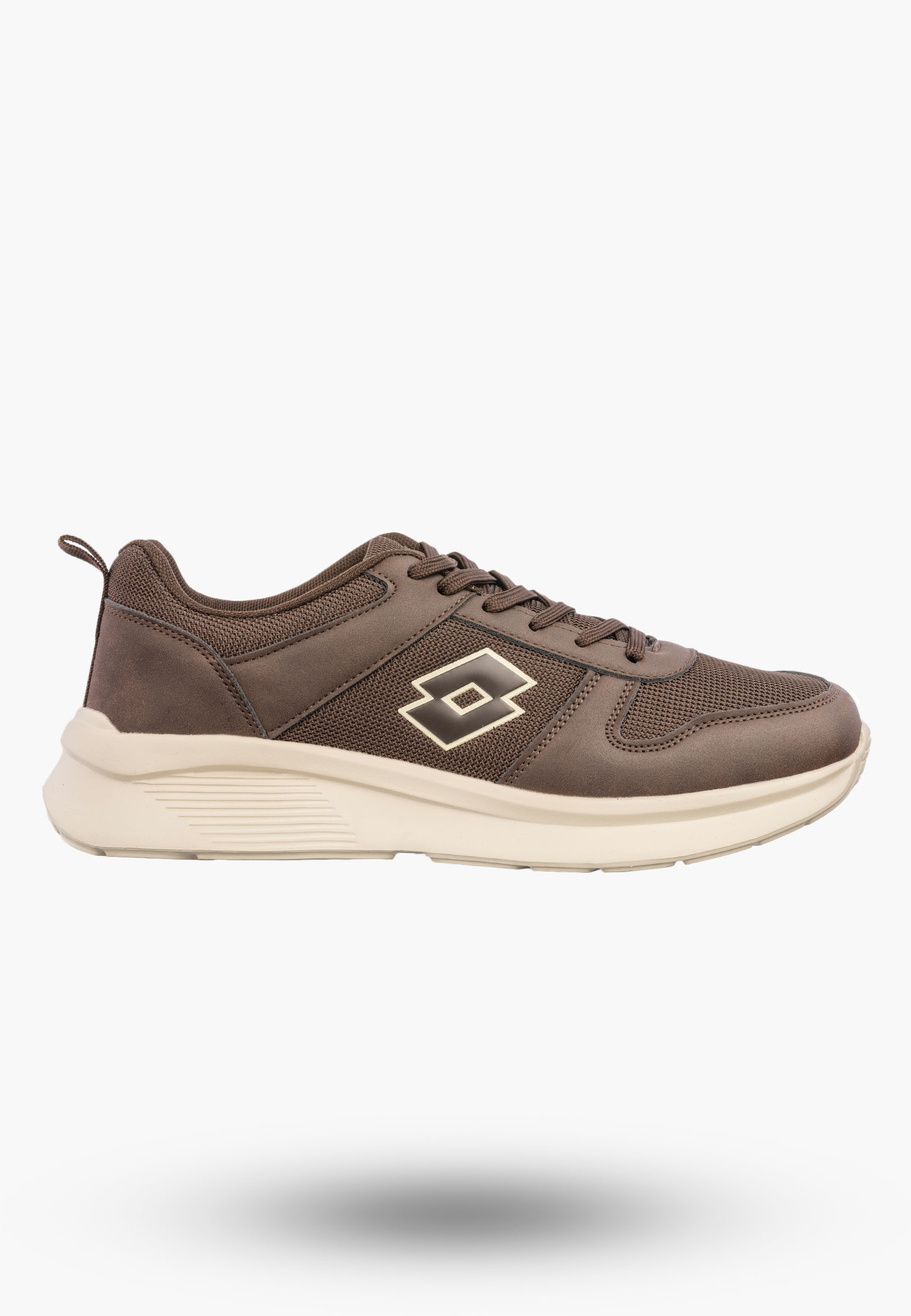 Buty Sportowe Uniseks LOTTO Sneakersy Lekkie Casual SOBRIO Brązowe