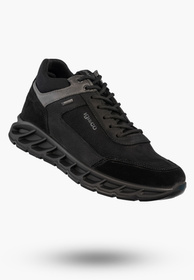 Sneakersy Męskie Skórzane Buty Wodoodporne Sportowe Czarne IGI&CO 8626500