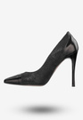 Szpilki Damskie Buty Skórzane Eleganckie Czarne Darex C-653/4