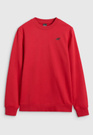 Bluza Dresowa Męska 4F Bez Kaptura Basic Nieocieplana Czerwona 4FWMM00TSWSM1767