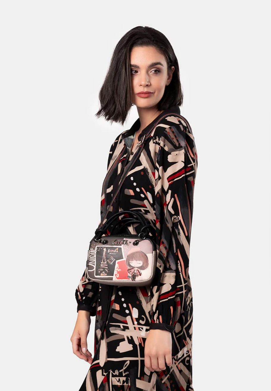 Torebka Damska ANEKKE Mała Do Ręki Stylowa Multikolor Mademoiselle 41801-399
