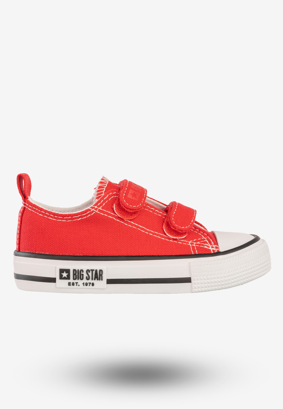 Trampki Dziecięce Buty Na Rzepy BIG STAR Czerwone KK374082