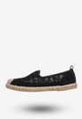 Espadryle Damskie Ażurowe Buty Casual Półbuty Letnie Czarne DD3011-1