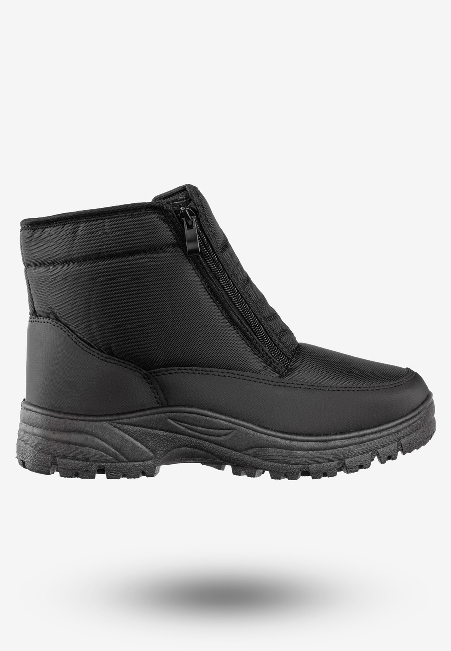 Śniegowce Męskie Buty Na Zimę Ocieplane McBraun Czarne MCBR-71686