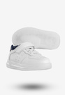 Sneakersy Dziecięce Ekoskóra Na Rzepy Buty Sportowe Białe Apawwa NC18