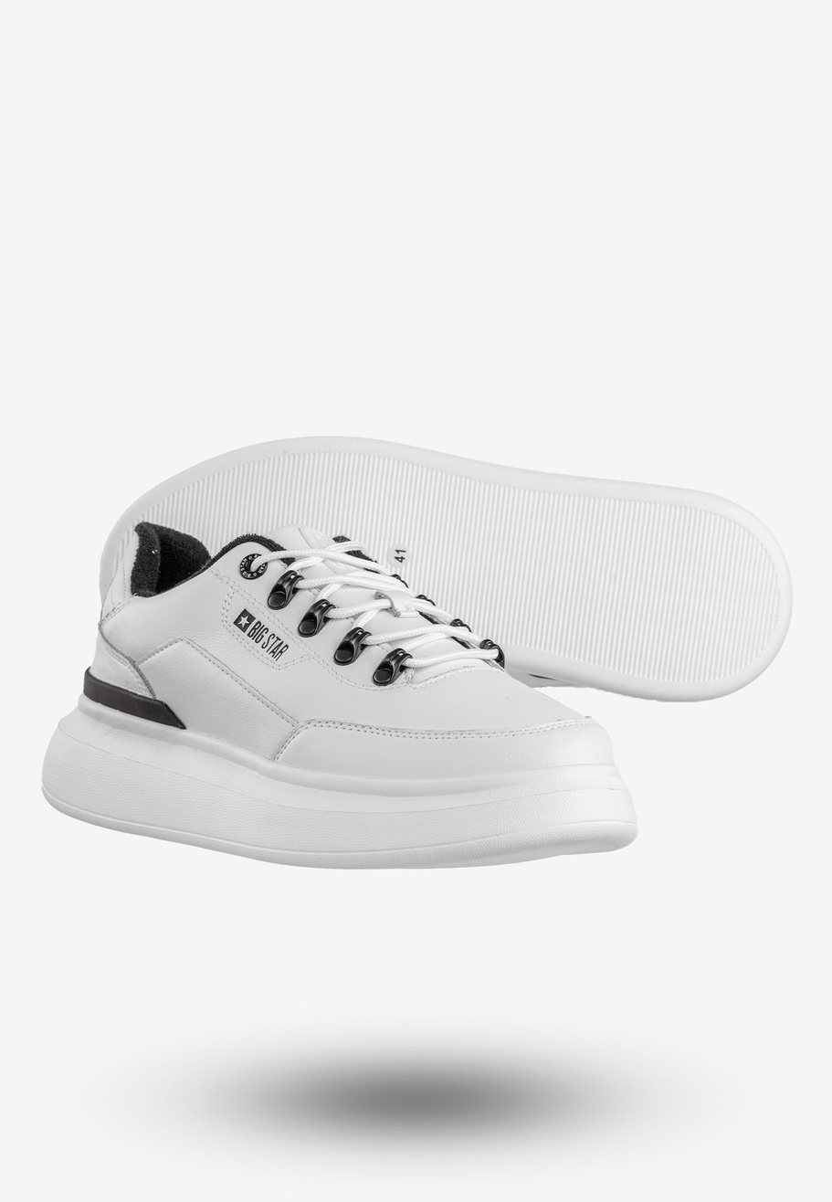 Sneakersy Męskie Buty Sportowe BIG STAR Białe OO174305