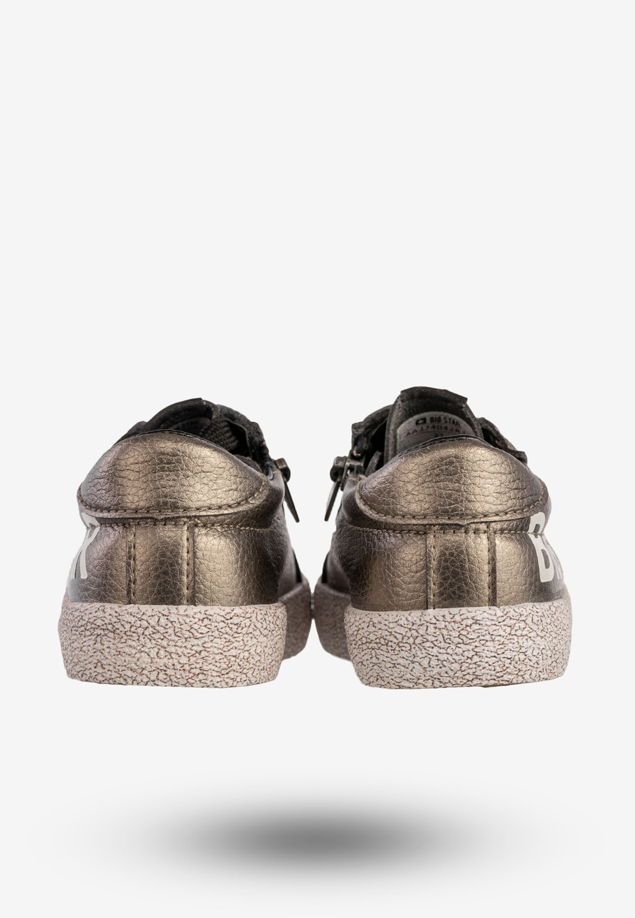 Trampki Dziecięce BIG STAR Ekoskóra Buty Na Zamek Metaliczne AA374042