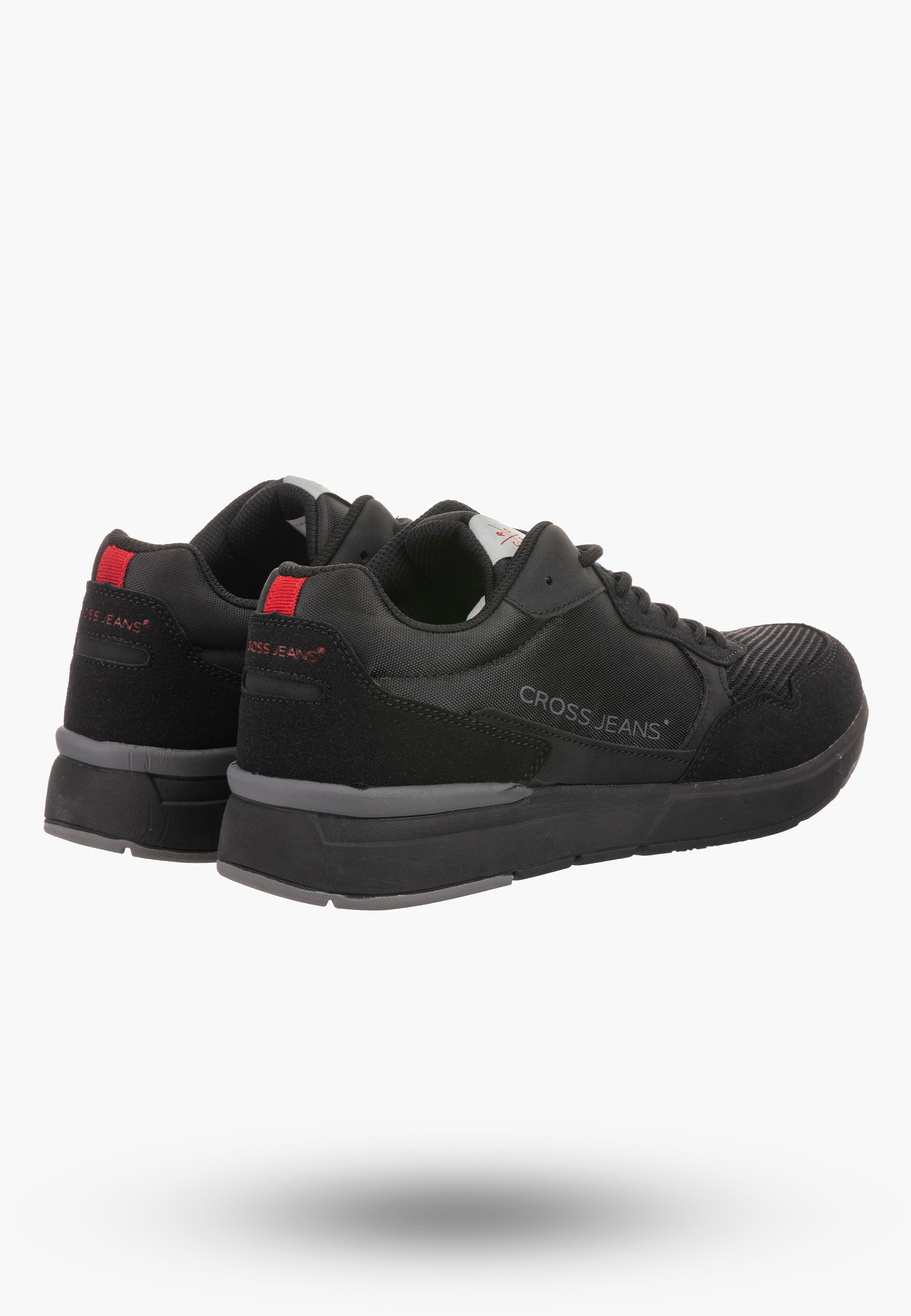 Buty Męskie Cross Jeans Czarne Sneakersy LL1R4053C