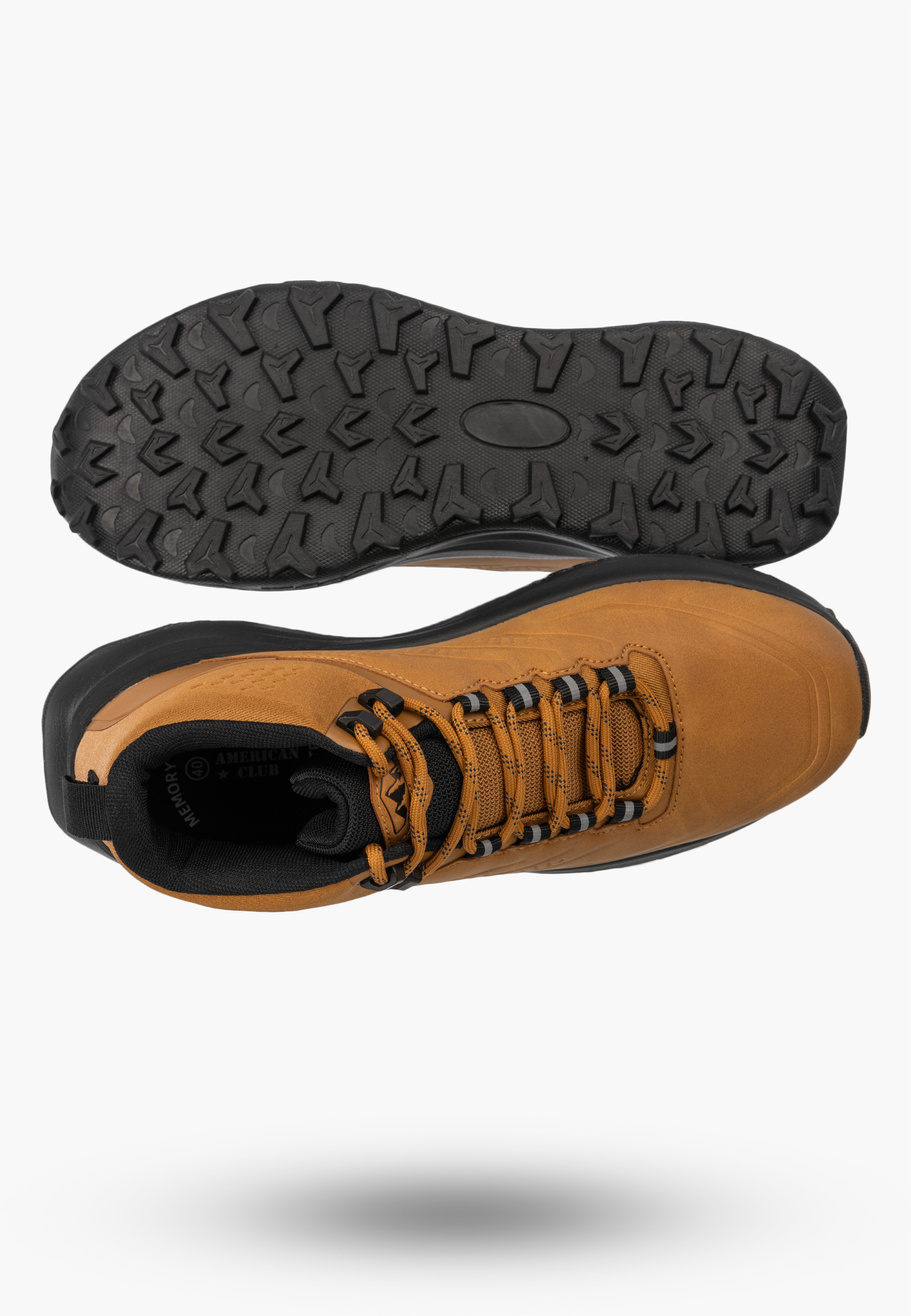 Buty Trekkingowe Męskie American Club Outdoor Memory Foam Camel
