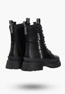Buty Damskie Trapery Skórzane Czarne Z Ociepleniem Na Zimę DBT4153/22BK
