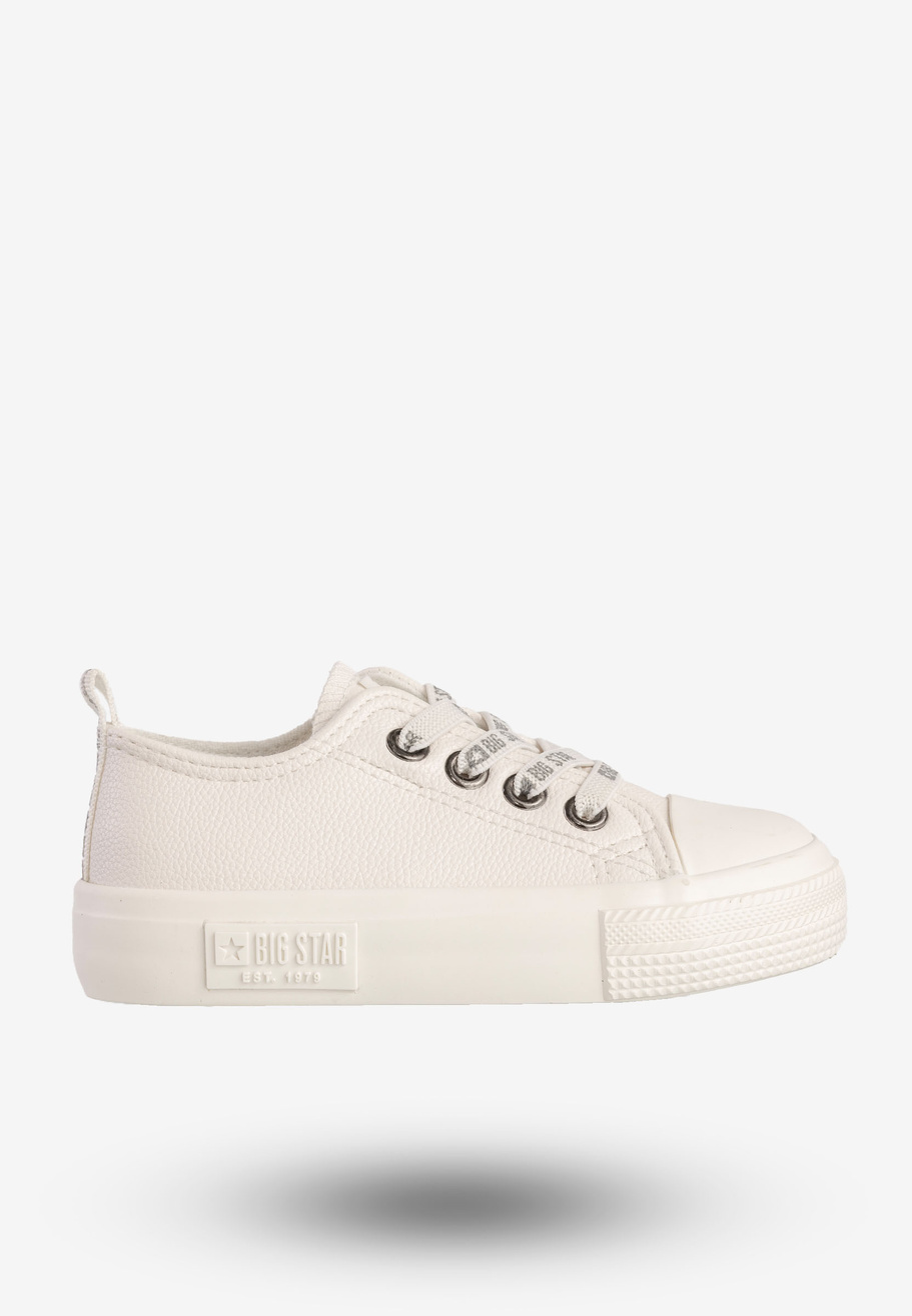 Trampki Dziecięce BIG STAR Buty Wsuwane Białe KK374060