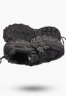 Buty Damskie Czarne Sneakersy na wysokiej podeszwie ocieplane 364