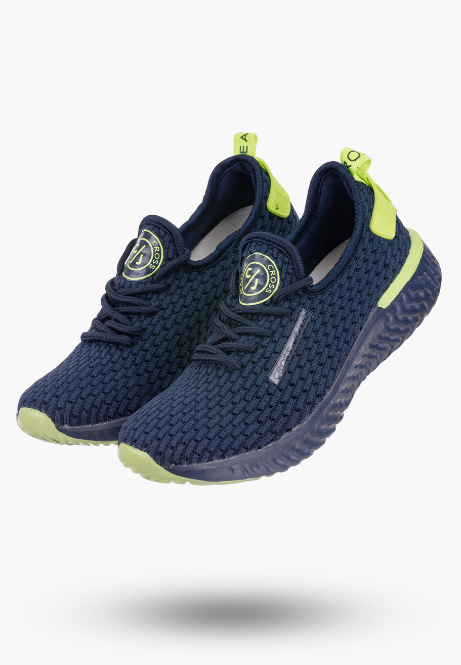 Buty Damskie CROSS JEANS Granatowe Sneakersy Lekkie FF2R4102