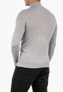 Półgolf Męski Elegancki Sweter Klasyczny Szary PG-S-1-2024