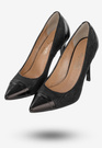 Szpilki Damskie Buty Skórzane Eleganckie Czarne Darex C-653/4