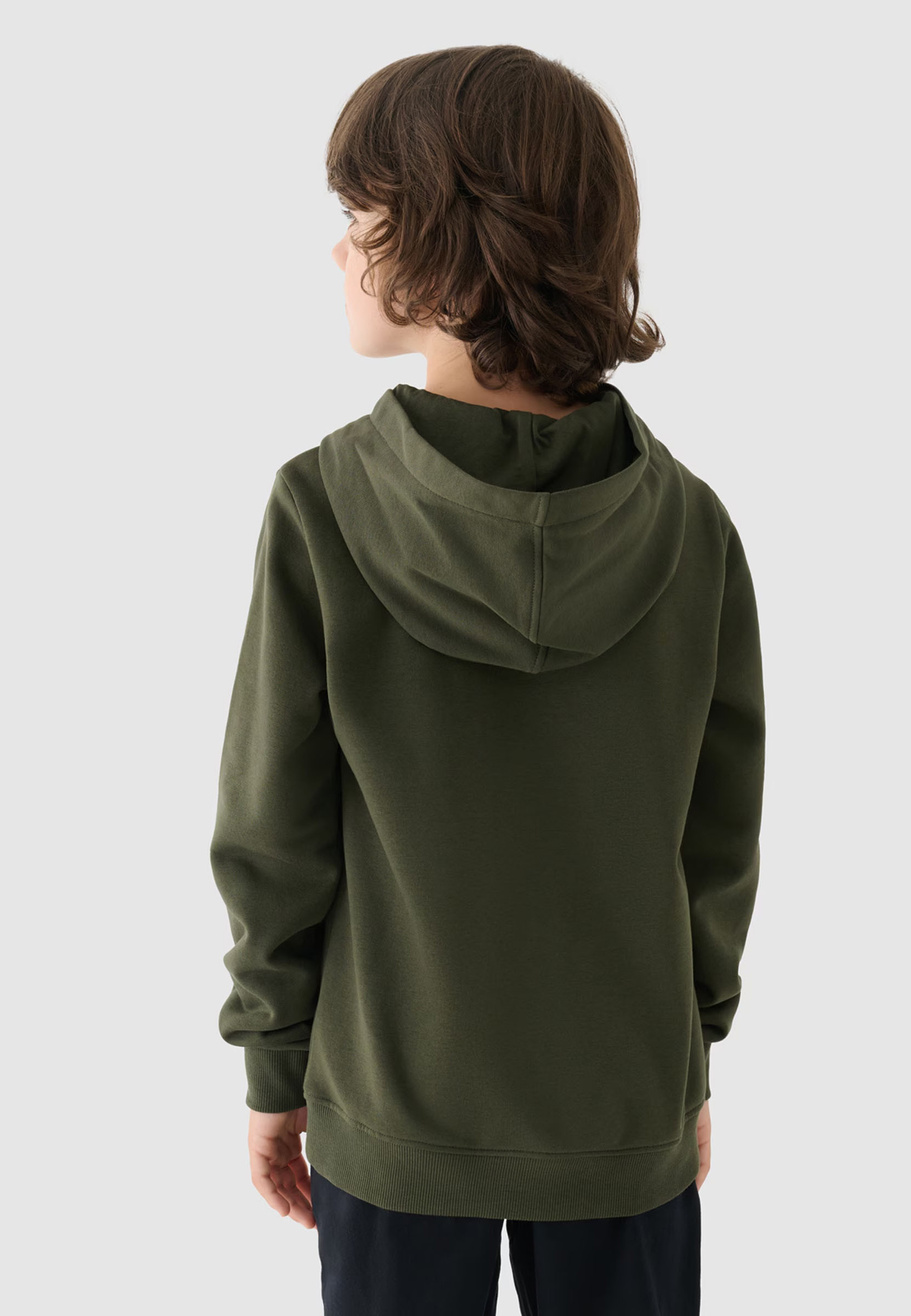 Bluza Chłopięca 4F Z Kapturem Khaki 4FJWMM00TSWSM1292
