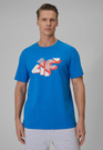 Koszulka Męska 4F Sportowa Bawełniana T-Shirt Regular Niebieski 4FWSS26TTSHM2667