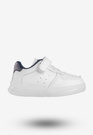 Sneakersy Dziecięce Ekoskóra Na Rzepy Buty Sportowe Białe Apawwa NC18