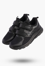 Buty Chłopięce Sneakersy Czarne Na Rzepy Sportowe Materiałowe A-521
