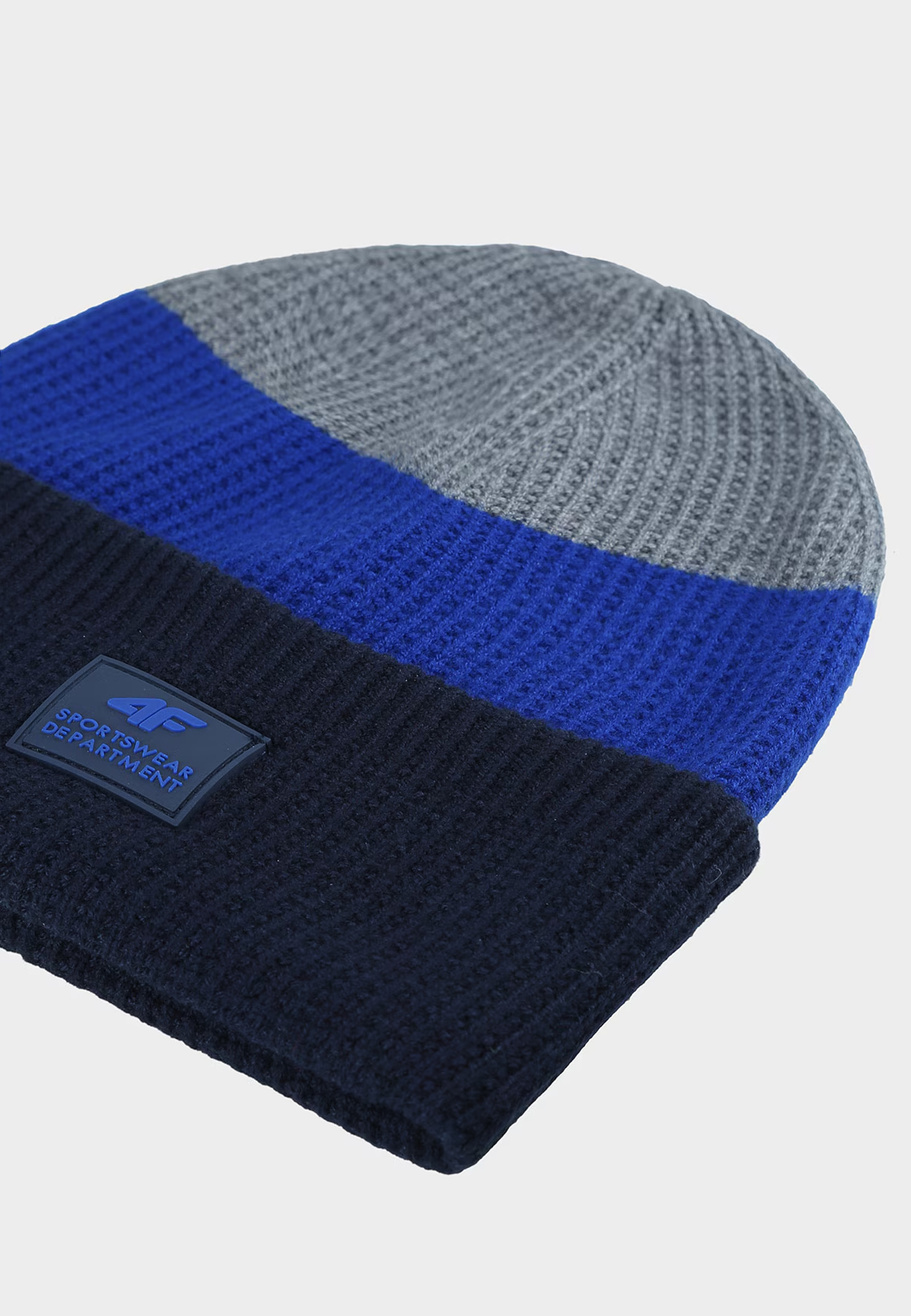 Czapka Dziecięca 4F Zimowa Beanie Niebieska 4FJWAW24ACAPM426