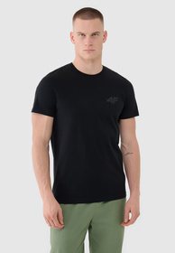 Koszulka Męska 4F T-shirt Basic Regular Czarny 4FWSS25TTSHM1974