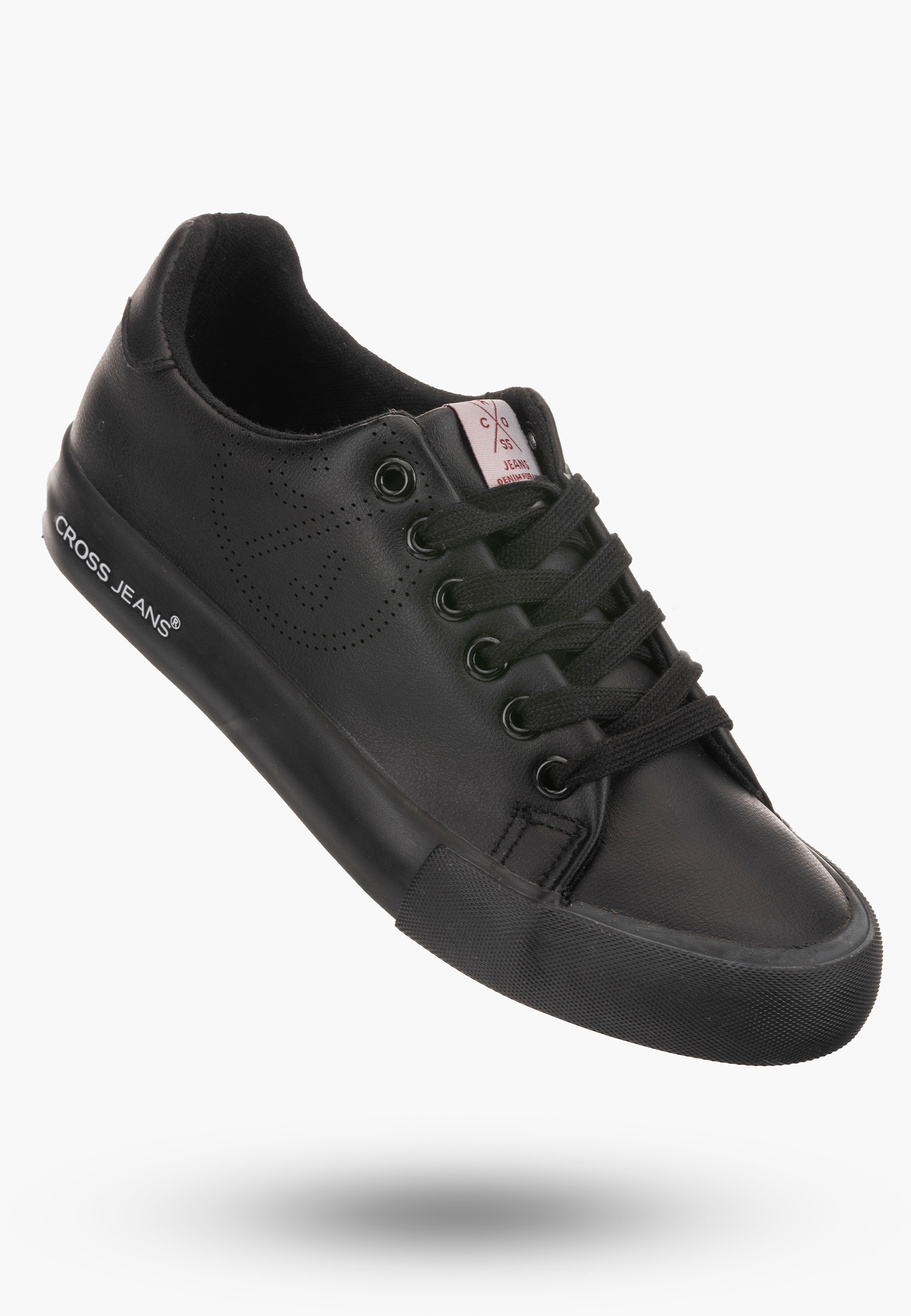 Buty Damskie Cross Jeans Czarne Trampki JJ2R4054C