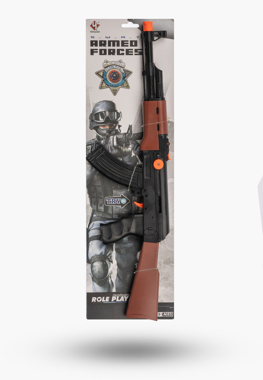 Karabin Zabawkowy Dla Dziecka Broń Do Zabawy W Policję Czarny 3+