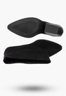 Botki Damskie Buty Na Zimę Eleganckie Stylowe Wsuwane Czarne