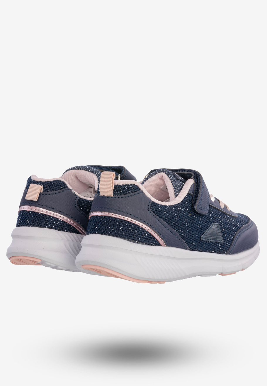 Buty Sportowe Dla Dziewczynki Na Rzepy Dziecięce American Club Granatowe RL102/23