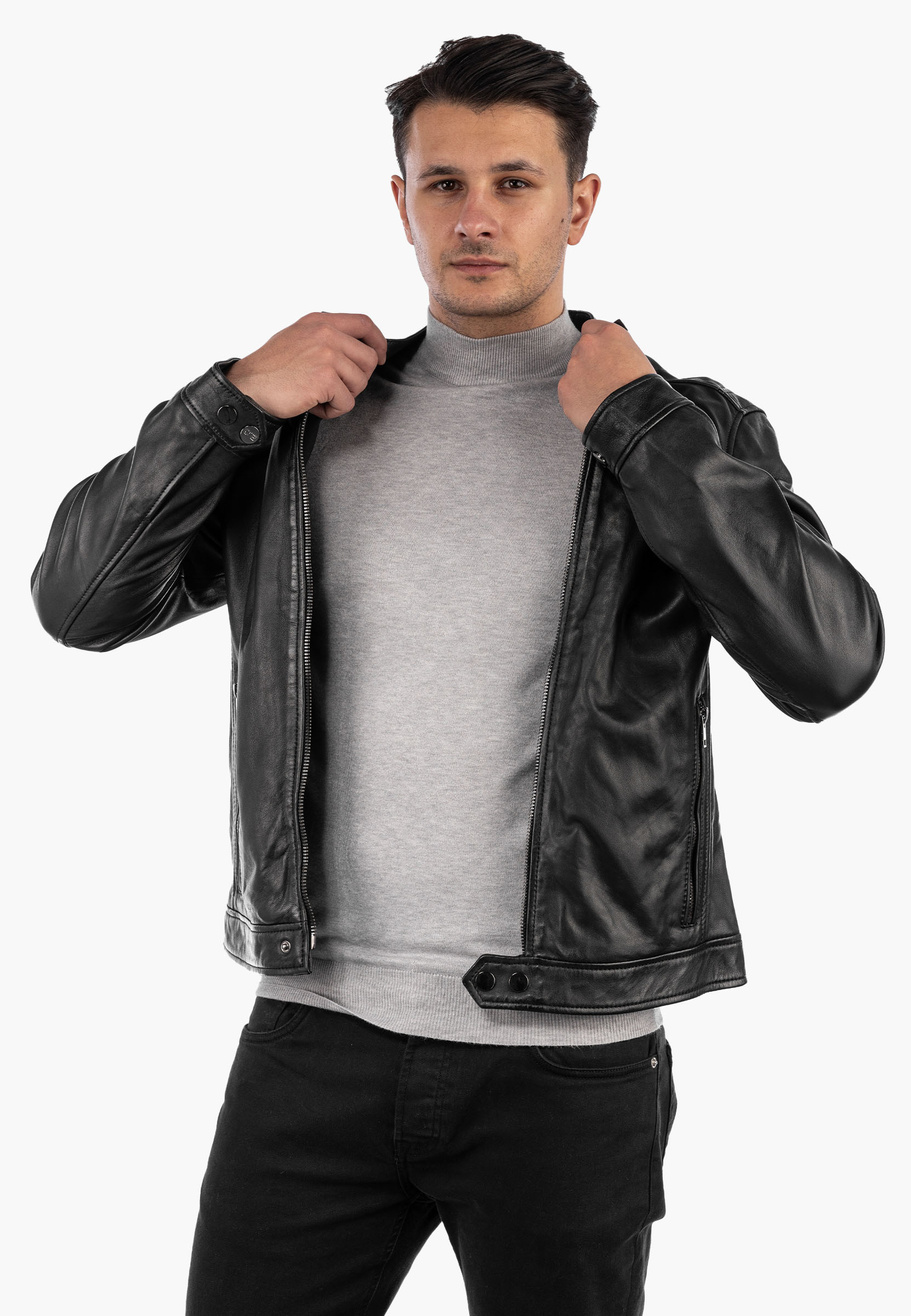 Półgolf Męski Elegancki Sweter Klasyczny Szary PG-S-1-2024