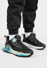 Sneakersy Dziecięce Buty Sportowe Z Pokrętłem Czarne/Niebieskie APAWWA