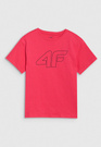 Koszulka Dziewczęca 4F T-shirt Oversize Różowa 4FJWSS25TTSHF2327