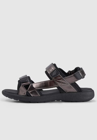 Sandały Dziewczęce 4F Buty Sportowe Na Rzepy Letnie Czarne 4FJRSS24FSANF063