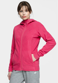 Polar Damski 4F Rozpinany Bluza Polarowa Różowa NOSH4-PLD002