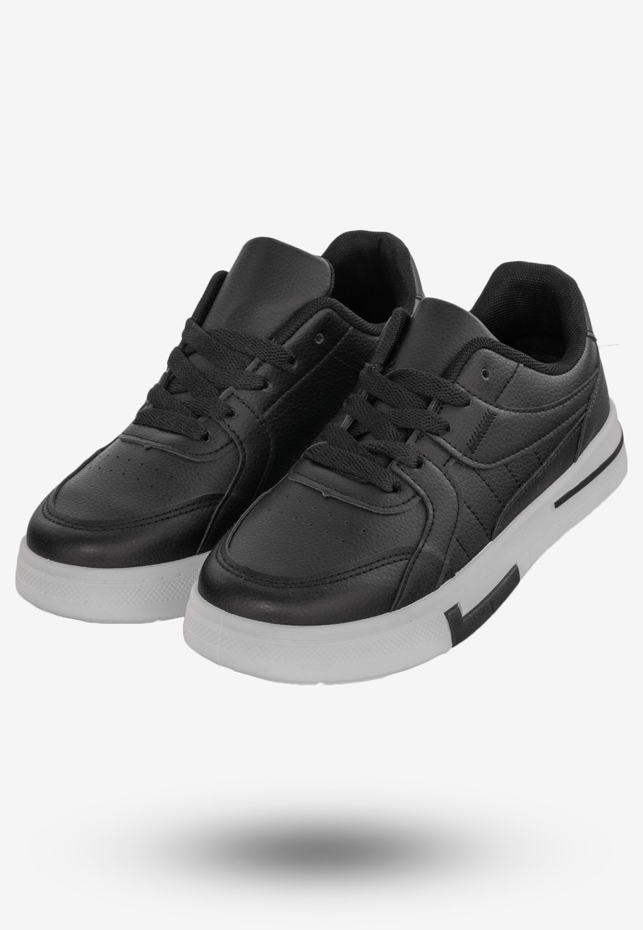Sneakersy Damskie Buty Sportowe Modne Czarne DK EV0806