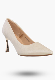 Szpilki Damskie Ekoskóra Buty Na Obcasie Eleganckie Beżowe Potocki 26-41310