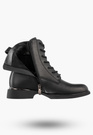 Botki Damskie Skórzane Buty Ocieplane Na Zimę Wysokie Czarne Filippo DBT6520/25BK