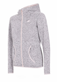Bluza Damska 4F Sportowa Rozpinana Z Kapturem Szara H4Z18-PLD003