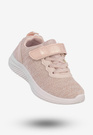 Sneakersy Dziecięce Na Rzepy Buty Sportowe Półbuty Pudrowy Róż Apawwa Z2405P