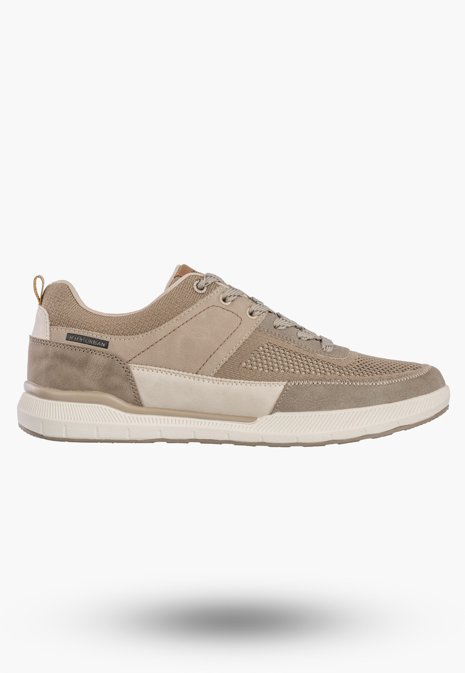 Sneakersy Męskie Buty Sportowe Lekkie Wygodne Półbuty Beżowe AMERICAN CLUB RH175